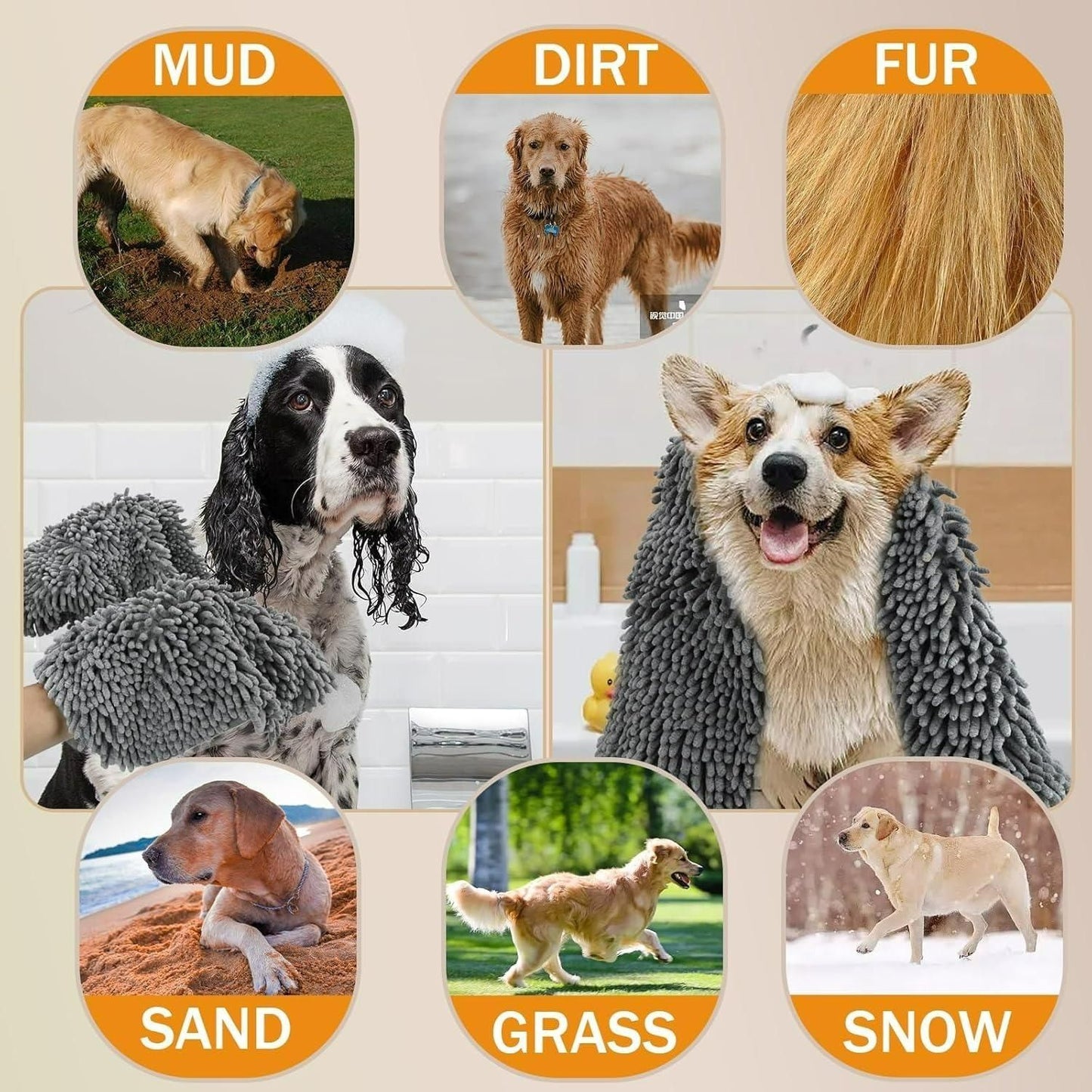 Instant Dry™ – Ultra Soft Dog Towel