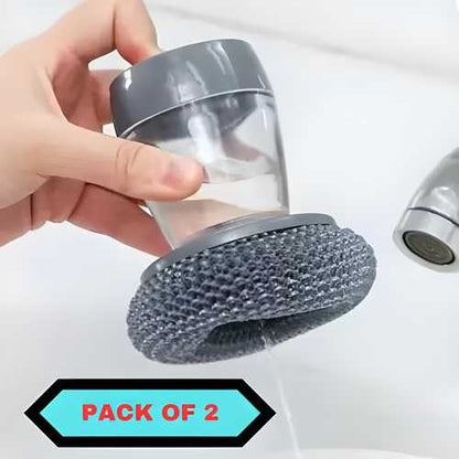 Kitchen Soap Dispensing Palm Brush (buy 1 get 1 free)